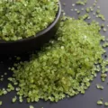 Natural green peridot crystal chips for gemstone healing demagnetization and home decor - Green Peridot Crushed Stone / 100g Pack (3-5mm)