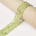 Light green square faceted gemstone bead strands for DIY bracelet and necklace jewelry making. - Green Rutilated Quartz / 5mm