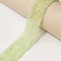 Light Green Faceted Square Crystal Loose Beads for DIY Jewelry Bracelet And Necklace - Translucent Prehnite / 2.5mm