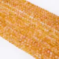 Natürliche gelbe Edelstein-Rundperlen Stränge DIY Schmuckherstellung Armband lose Perlen Großhandel - Natürlicher gelber Kristallturm / 7mm (Ca. 60 Stück)