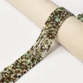Natural gemstone square cut faceted loose beads DIY jewelry making strand bracelet necklace - Natural Mixed Stone / 2.0mm