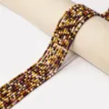 Natural multi-color faceted square loose beads for DIY handmade bracelets and necklaces - Yellow Jasper / 2.5mm