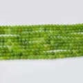 Perles Rondes en Agate Cristal Verte Naturelle 4mm DIY Perles Vrac pour les Bijoux - Pierre Vert Colza / Perle Ronde 4mm
