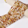 Natürliche Achat Abakus Perlen Mehrfarbige Edelsteinstränge für DIY Schmuckherstellung - Abakusperlen / 8mm (Ca. 70 Stück/Packung) / Achat
