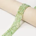 Green Crystal Faceted Square Loose Beads DIY Bracelet Necklace Jewelry Accessory Variant - Prehnite / 2.5mm