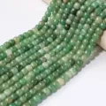 Natürliche grüne Achat Abakus Perlen Halbzeug DIY Schmuckherstellung Halskette Zubehör - Perlen im antiken Stil / 10mm (44er Pack) / Grüner Aventurin