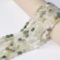 Natürliche Achat ovale Perlen Halbfertige Stränge für DIY Schmuckherstellung Halskette Ohrringe. - Rocailles-Perlen / 6mm (30er Pack) / Eis-Jade