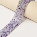 Faceted crystal loose beads multi-color semi-finished strands for DIY jewelry making crafts. - Fluorite / 2.0mm
