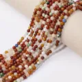 Perles rondes en agate de cristal naturel semi-finies multicolores DIY perles vrac - Pierre Mixte Clair / Perle Ronde 4mm