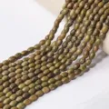 Natürliche Achat ovale Schmuckperlen Stränge für DIY Halsketten Armbänder Zubehör Perlen. - Rocailles-Perlen / 6.5x8.5mm (44er Pack) / Unakit