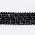 Schwarze runde lose Perlen Edelstein Kristall DIY Schmuckherstellung Armband Strang Großhandel - Schwarzer Turmalin / 8mm (Ca. 40 Stück)