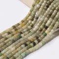 Naturstein quadratische Abakus Perlen Stränge für DIY Schmuckherstellung Halsketten Armbänder. - Pillenförmige Perlen / 7x6mm (ca. 65 Stk.) / Imitation Hetian-Jade