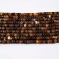 Natur braune Achat Abakus Perlen, glatte Abstandhalter Halbzeug fuer DIY Schmuckherstellung. - Pillenförmige Perlen / 10x6mm (ca. 72 Stk.) / Achatbraun