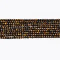 Natural Tiger Eye Gemstone Round Beads Strand Variant for DIY Jewelry Making Bracelets - Round Bead Tiger's Eye / 3mm
