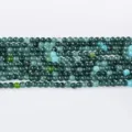Perles rondes en vrac colorées d'agate de cristal naturel pour bracelet collier DIY 4mm. - Quartzite Vert Mixte / Perle Ronde 4mm