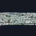 Natural clear quartz crystal loose beads strands for DIY handmade bracelet necklace jewelry making - Round Bead Green Phantom Quartz / 3mm