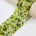 Perles rondes en cristal naturel 4mm agate verte DIY bracelet de pierres précieuses collier brin - Jade Xiuyan Mixte / Perle Ronde 4mm