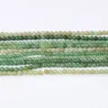 Perles rondes en cristal naturel agate en vrac bricolage bracelet collier 4mm. - Calcédoine à fleurs flottantes vertes / Perle Ronde 4mm