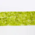 Perles rondes en cristal vert naturel DIY semi-fini bijoux collier bracelet perle - Prehnite / Perle Ronde 4mm