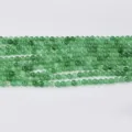 Perles rondes en cristal vert naturel 4mm pour bracelet collier bijoux faits à la main - Cornaline Verte / Perle Ronde 4mm