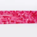 Perles rondes en cristal et agate naturelle en vrac pour bracelet DIY collier 4mm roses - Quartzite Rose Rouge / Perle Ronde 4mm