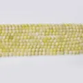 Perles rondes en cristal jaune naturel, perles d'espacement de pierres précieuses pour DIY 4mm - Topaze de Birmanie / Perle Ronde 4mm