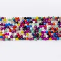 Perles rondes en agate naturelle multicolore bricolage bracelet collier intercalaire 4mm - Agate Multicolore / Perle Ronde 4mm
