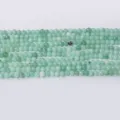 Perles rondes en cristal vert naturel 4mm brin semi-fini pour la fabrication de bijoux DIY - Jadeïte Blanc Clair / Perle Ronde 4mm
