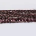 Perles rondes cristal naturel pierre précieuse DIY 4mm violet multicolore variante - Pierre de Soleil Gris Violet Foncé / Perle Ronde 4mm