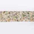 4mm Perles Vrac en Agate Cristal Naturel Coloré DIY Bracelet Collier Perles Entretoise - Agate mousse / Perle Ronde 4mm