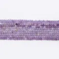 Perles rondes en cristal violet naturel 4mm perles d'espacement pour fabrication de bijoux - Pierre Violet Fumé Encre / Perle Ronde 4mm