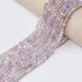 Perles rondes en cristal et agate naturelle fil pour beaux bijoux DIY bracelet collier - Jadeïte Violet Fumé Optimisé / Perle Ronde 4mm