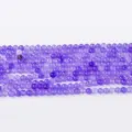 Perles rondes en agate cristal violet naturel en vrac pour bracelet collier DIY 4mm - Quartzite Violet / Perle Ronde 4mm