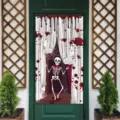 Halloween banniere de couverture de porte squelette sanglant decoration de fete en plein air - Style 3