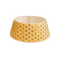 Gonna per albero di Natale dorata con fiocchi di neve paillettes colletto decorativo - Piccolo 40x60x20cm / Oro
