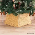 Base de collier d'arbre de Noel a paillettes dorees pour decoration de fete interieure. - Quadrilatère/Carré Rétro / Or