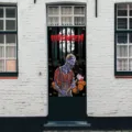 Bannière de porte d'Halloween zombie citrouille décoration effrayante pour fête en plein air - Style 5