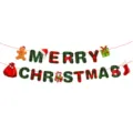 Christmas plaid letter banner party hanging decoration festive holiday props background layout - Style New 027L / 3 Meters Long With A Red Rope