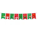 Christmas bunting flags cartoon hanging garland for holiday party decorations and festive layout. - Style 013L / 3 Meters Long With A Red Rope