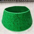 Green Sequin Christmas Tree Collar Base Cover Holiday Party Home Indoor Decor Skirt - Small Size (40*60*20 cm) / Green Sequin Tree Collar