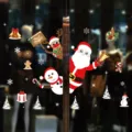 2025 Christmas static window stickers holiday decor removable glass decals showcase supplies - XD-160