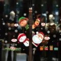 Christmas static window stickers for holiday glass storefront decoration and party display - XD-162