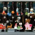 Autocollants de fenetre de noel statique de vitrine de verre de fete decoration - XD—168