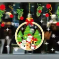Autocollants statiques de fenetre de Noel decoration de vitrine de fete de fin d'annee mignons - XD—172