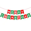 Christmas Bunting Banner Holiday Party Hanging Decoration Festive Red Green Flags Decor Supplies - Style New 023L / 3 Meters Long With A Red Rope