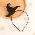 Halloween schwarzer Filz Hexenhut Haarreif fuer Kostuem Party Haarschmuck Accessoires. - Zaubererhut Stirnband