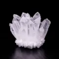 Natürlicher weißer Quarzkristall Cluster Rohstein Ornament für Heim und Büro Dekorationen. - 200-300g (Mit Sockel) / Weiß Kristall