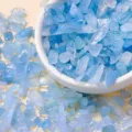Natural aquamarine crystal chips raw stone demagnetization stones for fish tank plant decor - 3-5mm (50g)
