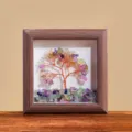 Natuurlijke kristallen geldboom fotolijst decoratie ornament voor thuis bureau en tafel - Kleurrijke Fluoriet Stijl / 45 Stuks/Verpakking