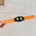 Halloween Pluesch Klapparmband orange Schnappband mit suessem Spinnen Design Party - Spinne